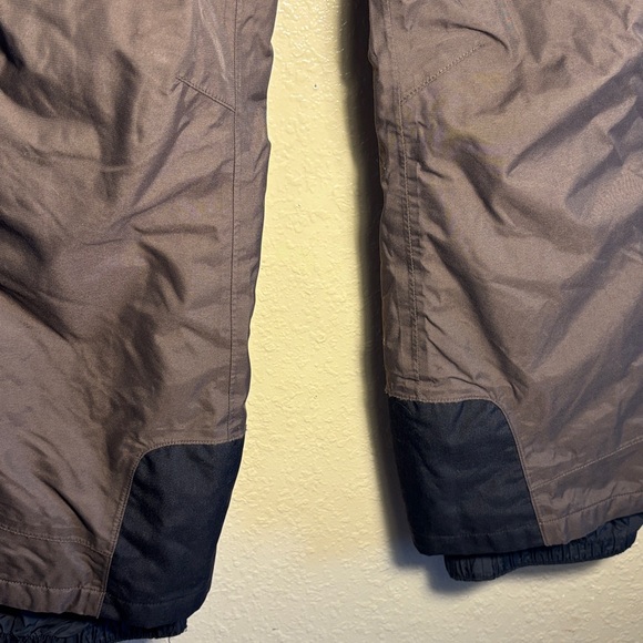 EUC MARMOT Dark Brown with Black bottoms Orange Fleece Lined Snow Ski - Picture 5 of 12